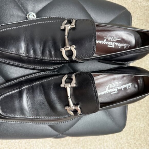 Pre-loved Salvatore Ferragamo Deeper Men's Loafer Size 11.5 Black - Picture 8 of 16